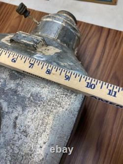 HUGE 29 Antique Hoosier Cabinet Metal Flour Bin Sifter Hand Crank Glass Window