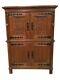 Handsome Antique Gothic Storage Cabinet, Oak, 1930's