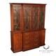 Henkel Harris Georgian Style Inlaid Mahogany Breakfront Bookcase