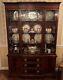 Hickory Chair Georgian Style Mahogany Banded Breakfront China Cabinet 54w