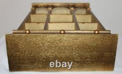 Hollywood Regency Gold Gilt Curio Wall Shelf or Tabletop Display Baroque Design