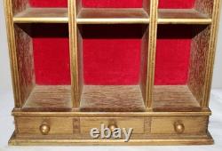 Hollywood Regency Gold Gilt Curio Wall Shelf or Tabletop Display Baroque Design
