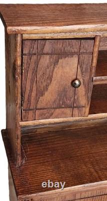 Hoosier Cabinet, Child, Salesman, Bakers Kitchen Work Station, Oak, c1900 18t