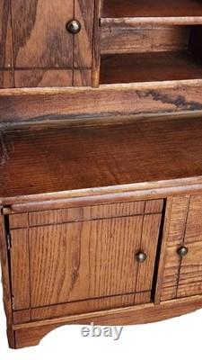 Hoosier Cabinet, Child, Salesman, Bakers Kitchen Work Station, Oak, c1900 18t