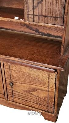 Hoosier Cabinet, Child, Salesman, Bakers Kitchen Work Station, Oak, c1900 18t
