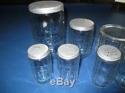 Hoosier Cabinet Colonial Spice Jar Set 9 Pcs