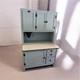 Hoosier Cabinet Vintage Antique Blue / Gray Wood Baking Station Flour Sifter
