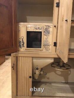 Hoosier Kitchen Cabinet Top Only Loaded with Parts and Hardware
