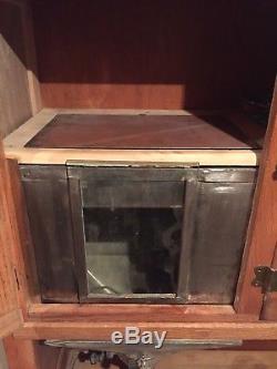 Hoosier brand Antique Oak Kitchen Cabinet (authentic) loaded with many features