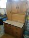 Hoosier Cabinet With Pullout Table And Lots Of Storage Cabinets