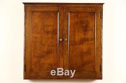 Hotel Countertop or Hanging Key Cabinet, 98 Cubby Holes, 1910 Antique