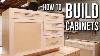 How To Build Cabinets
