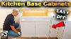 How To Install Kitchen Base Cabinets Easy Diy For Beginners