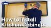 How To Install Kitchen Cabinets