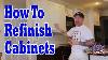 How To Paint Or Refinish Kitchen Cabinet Doors Cabinet Painting Hacks