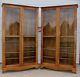 Huge Antique Oak Country Store Clothing Book Case China Dish Display Cabinet Old