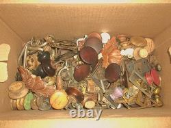 Huge Lot Of Antique And Vintage Hardware, Drawer Pulls, Knobs, Escutcheons, Etc