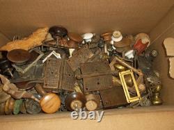 Huge Lot Of Antique And Vintage Hardware, Drawer Pulls, Knobs, Escutcheons, Etc