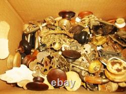 Huge Lot Of Antique And Vintage Hardware, Drawer Pulls, Knobs, Escutcheons, Etc