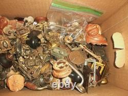 Huge Lot Of Antique And Vintage Hardware, Drawer Pulls, Knobs, Escutcheons, Etc