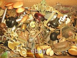 Huge Lot Of Antique And Vintage Hardware, Drawer Pulls, Knobs, Escutcheons, Etc