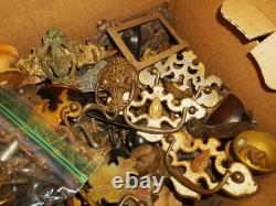 Huge Lot Of Antique And Vintage Hardware, Drawer Pulls, Knobs, Escutcheons, Etc