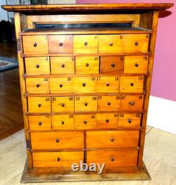 Humphreys Specific Homeopathic Wood Counter Display Antique Cabinet 1890s Humphreys Specific Homeopathic Wood Counter Display Antique Cabinet 1890s