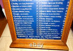 Humphreys Specific Homeopathic Wood Counter Display Antique Cabinet 1890s