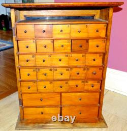 Humphreys Specific Homeopathic Wood Counter Display Antique Cabinet 1890s