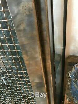 Industrial Metal Mesh Cabinet, Vintage Rustic Cupboard