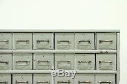 Industrial Salvage Antique 55 Drawer File or Collector Cabinet, Old Paint #28845