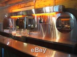 Industrial modern stainless steel back bar and front bar1938