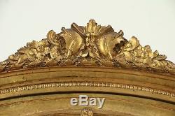 Italian Florentine Gold Leaf Antique Curio Cabinet or Vitrine, Signed #28964