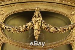 Italian Florentine Gold Leaf Antique Curio Cabinet or Vitrine, Signed #28964