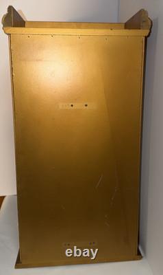 Italian Ornate Gold Glass Display Cabinet Antique Brass Carvings 21 x 11 x 7