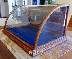 J P Priwley's California Chewing Gum curved glass display case ORIGINAL