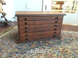 Jessen Rosberg Chicago Antique Watchmakers Lens Cabinet or Spool Thread Cabinet