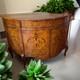 John Richard European Crossroads Half Moon Vintage Demilune Cabinet Console