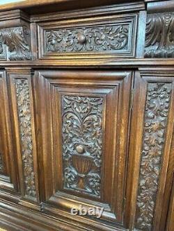 John Sheen, Hand Carved Gothic Revival Console, 60 L x 20 W x 36 H