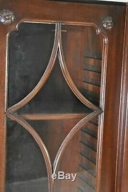 KITTINGER Colonial Williamsburg Chippendale Mahogany Breakfront Bookcase CW-38