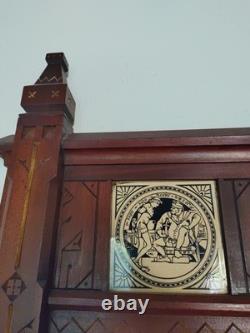 Kimbel and Cabus Style Mirrored Dresser with Tiles Aesthetic Antique Modern Gothic