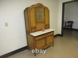 Kitchen Cabinet Original Finish Unusual Form Art Nouveau Flour Sifter 1950's Kitchen Cabinet Original Finish Unusual Form Art Nouveau Flour Sifter 1950's