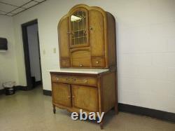 Kitchen Cabinet Original Finish Unusual Form Art Nouveau Flour Sifter 1950's Kitchen Cabinet Original Finish Unusual Form Art Nouveau Flour Sifter 1950's