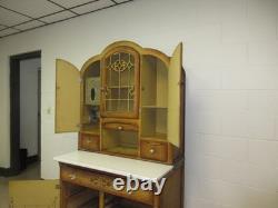 Kitchen Cabinet Original Finish Unusual Form Art Nouveau Flour Sifter 1950's Kitchen Cabinet Original Finish Unusual Form Art Nouveau Flour Sifter 1950's