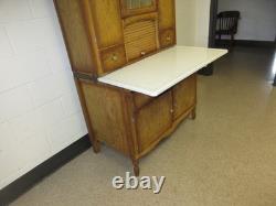 Kitchen Cabinet Original Finish Unusual Form Art Nouveau Flour Sifter 1950's Kitchen Cabinet Original Finish Unusual Form Art Nouveau Flour Sifter 1950's