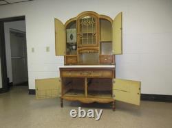 Kitchen Cabinet Original Finish Unusual Form Art Nouveau Flour Sifter 1950's Kitchen Cabinet Original Finish Unusual Form Art Nouveau Flour Sifter 1950's