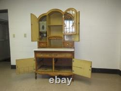 Kitchen Cabinet Original Finish Unusual Form Art Nouveau Flour Sifter 1950's Kitchen Cabinet Original Finish Unusual Form Art Nouveau Flour Sifter 1950's