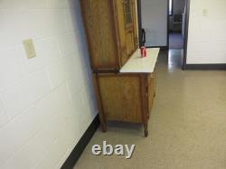 Kitchen Cabinet Original Finish Unusual Form Art Nouveau Flour Sifter 1950's Kitchen Cabinet Original Finish Unusual Form Art Nouveau Flour Sifter 1950's