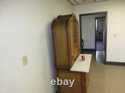 Kitchen Cabinet Original Finish Unusual Form Art Nouveau Flour Sifter 1950's Kitchen Cabinet Original Finish Unusual Form Art Nouveau Flour Sifter 1950's