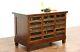 Kitchen Counter Island Or Display Cabinet, Cherry, Glass Front Drawers